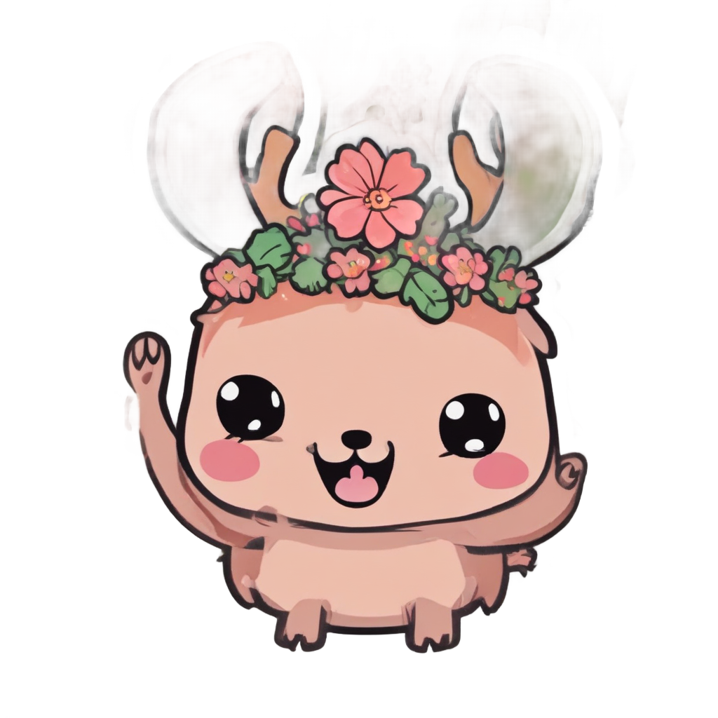 Cactus Antler Wink — outdoorsman stickers