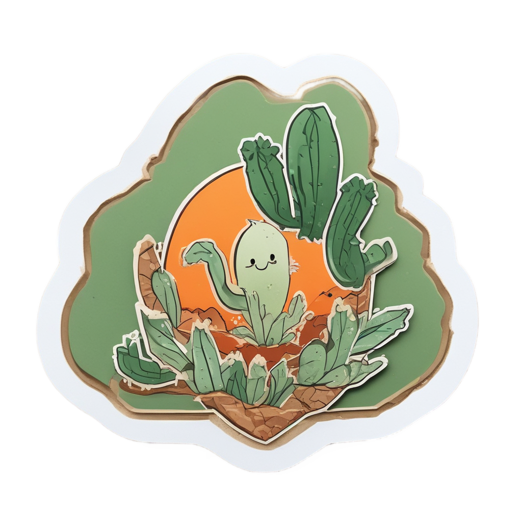 Cactus Break Hazard — warning signage stickers