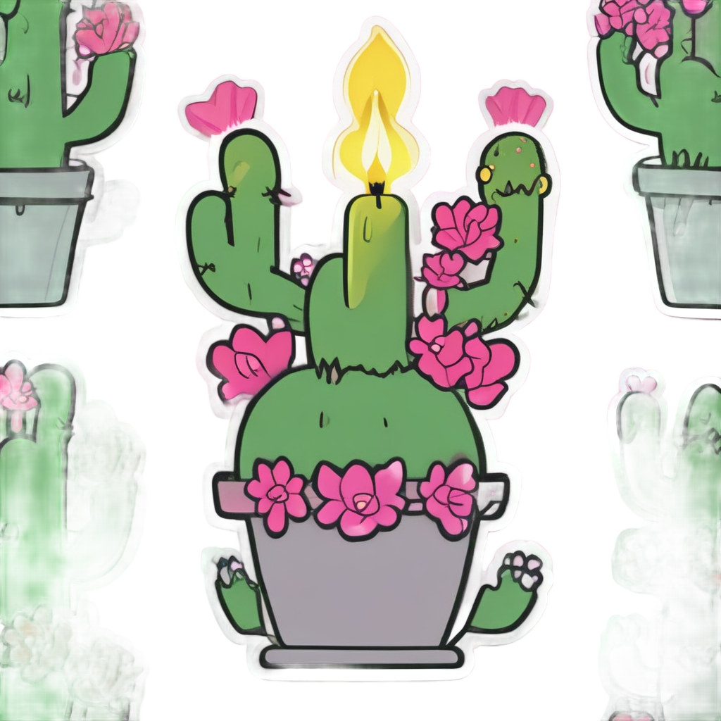 Cactus Candelabra — victorian gothic stickers