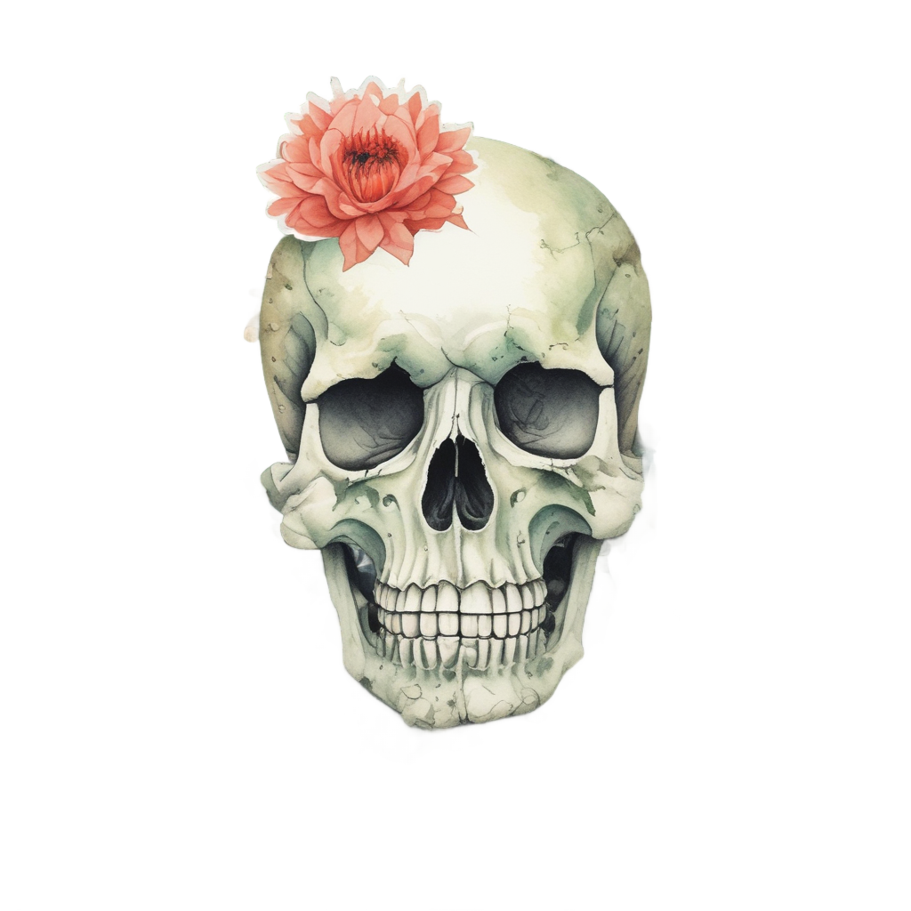 Cactus Pot Skull — camo stickers