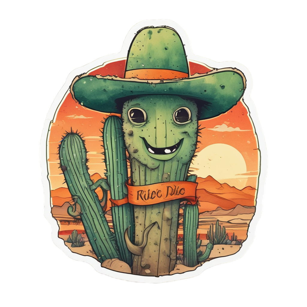 Cactus Sidekick Banner — open road stickers
