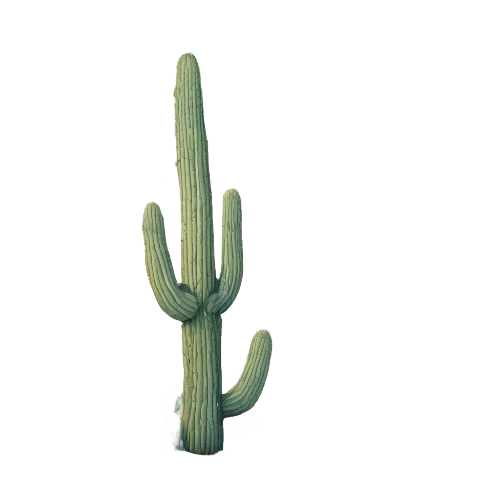 Cactus Waving Goodbye — open road stickers