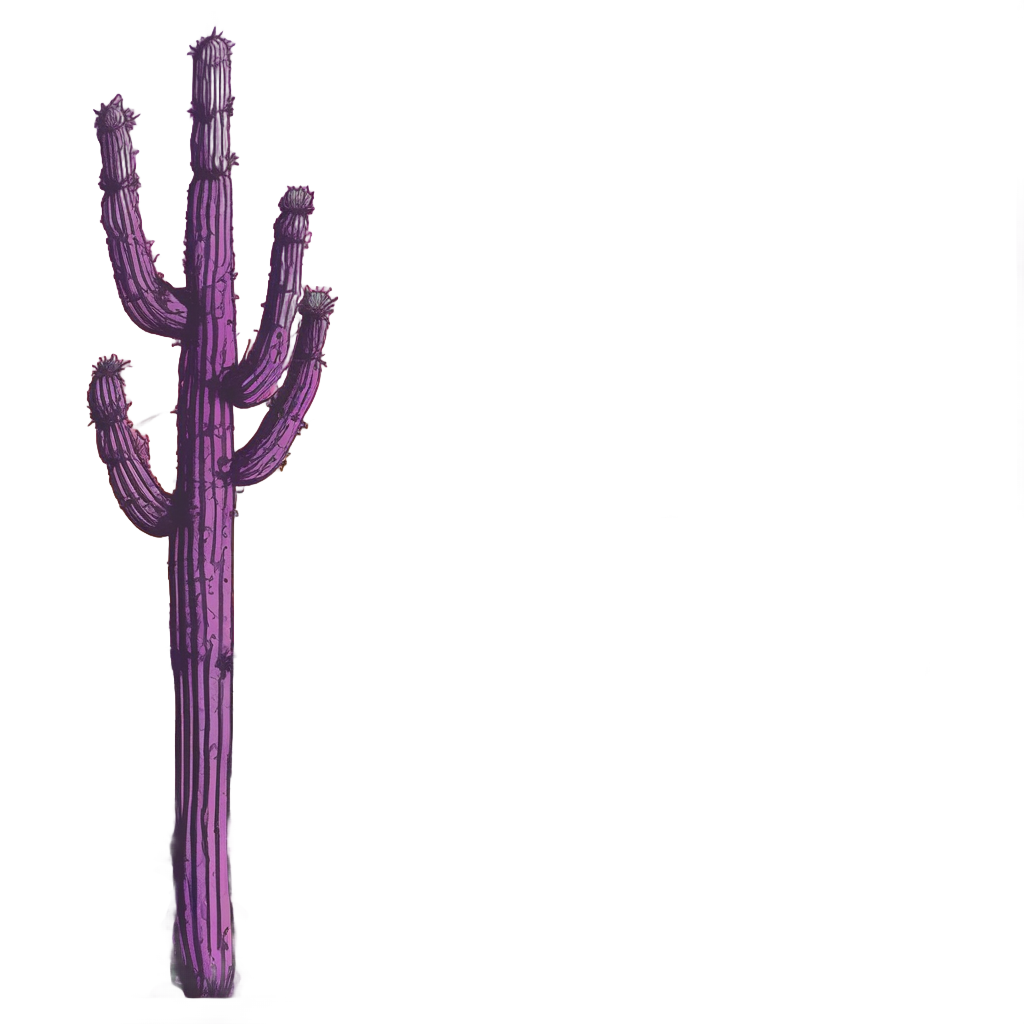 Cactus Wrangler at Sunset — open road stickers