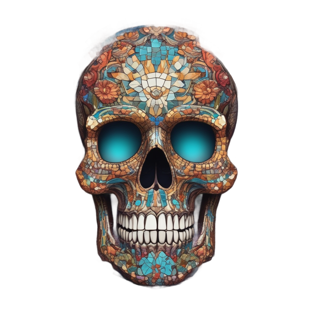 Calavera Mosaic Mistery — abstract & patterns stickers