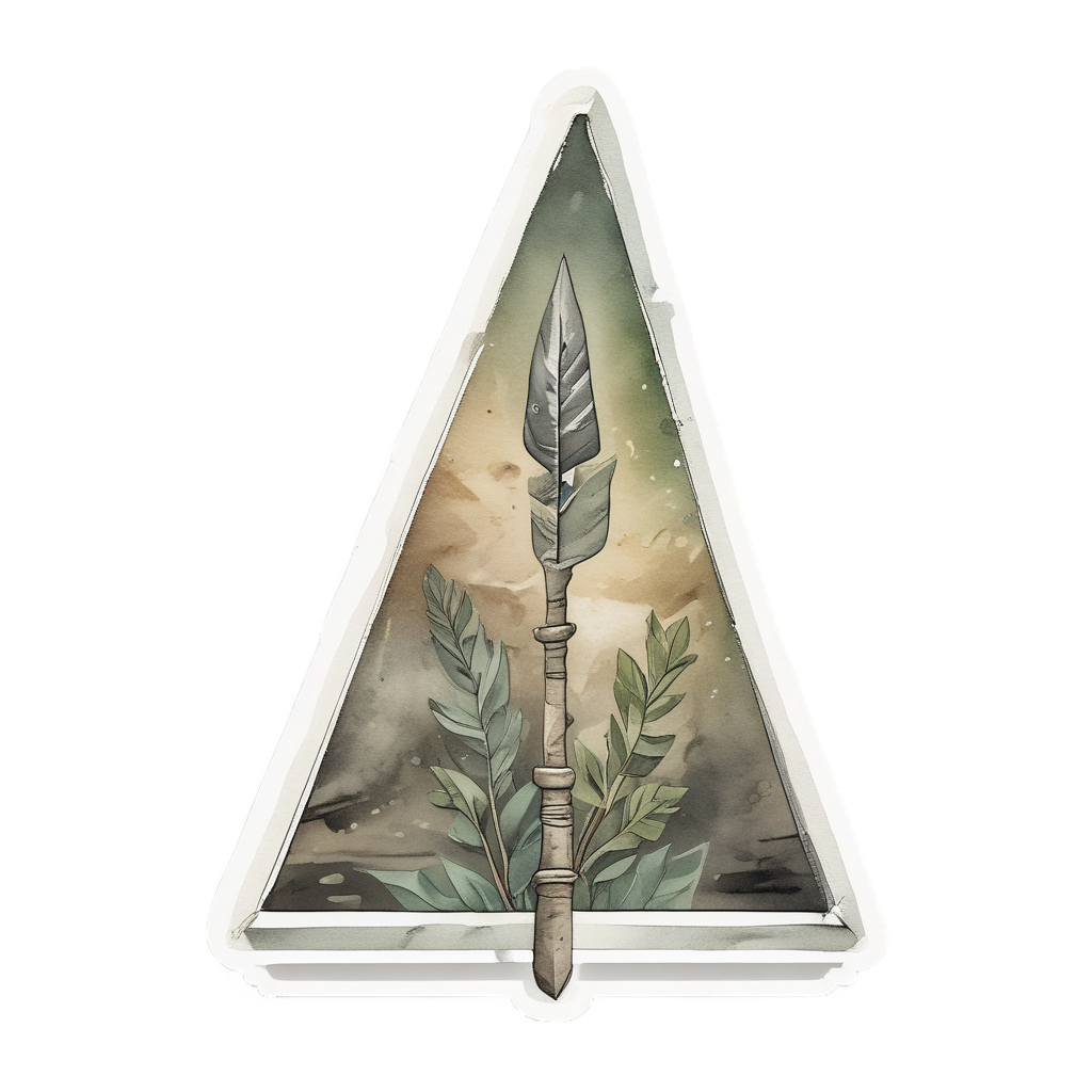 Camo Arrow Pointing Forward — camo stickers