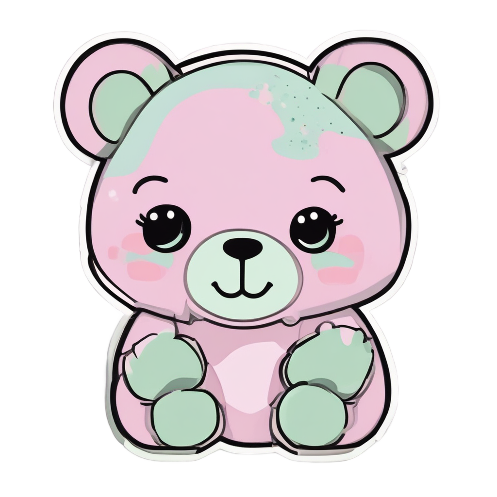 Camo Bear Hug — camo stickers