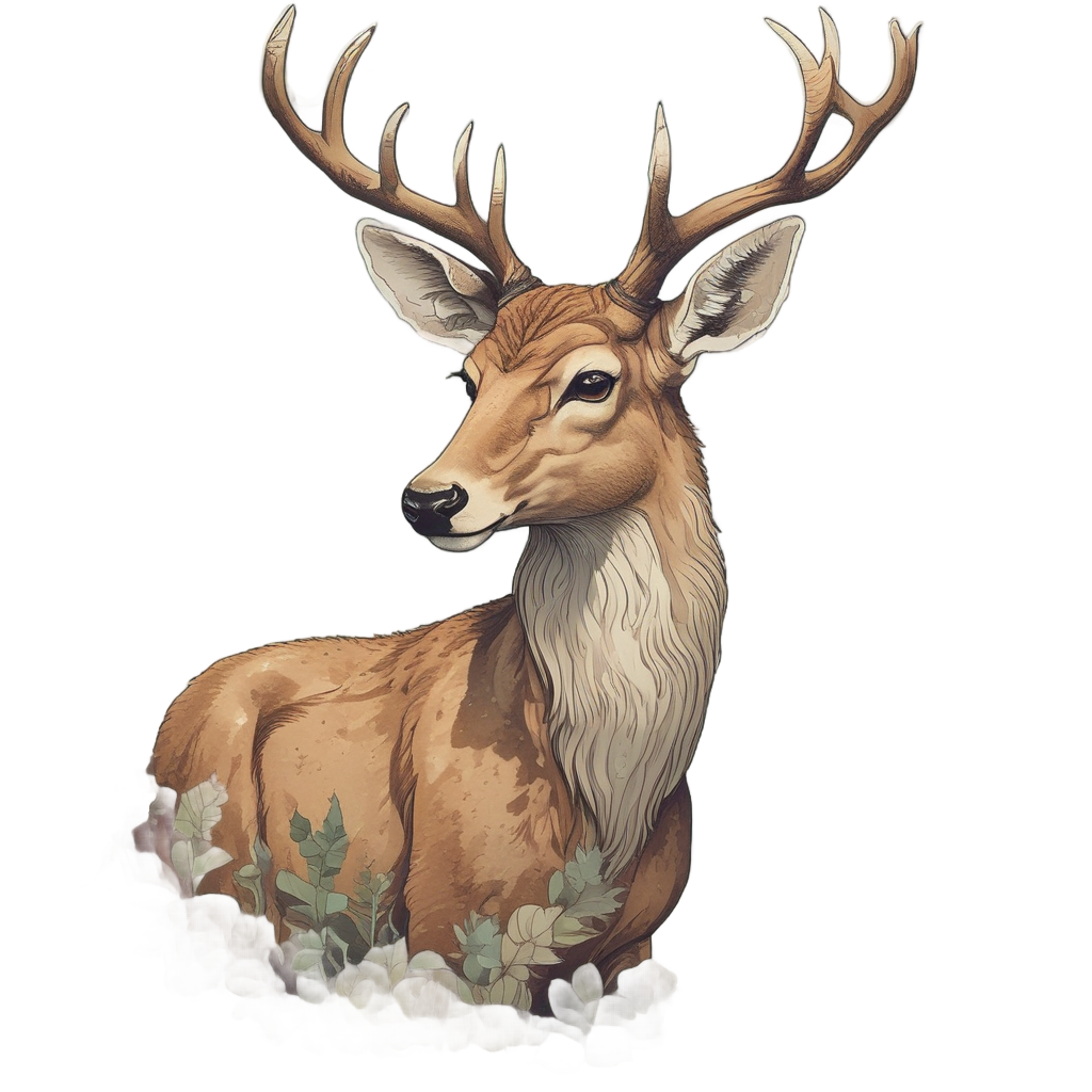 Camo Buck in Cloud — camo stickers