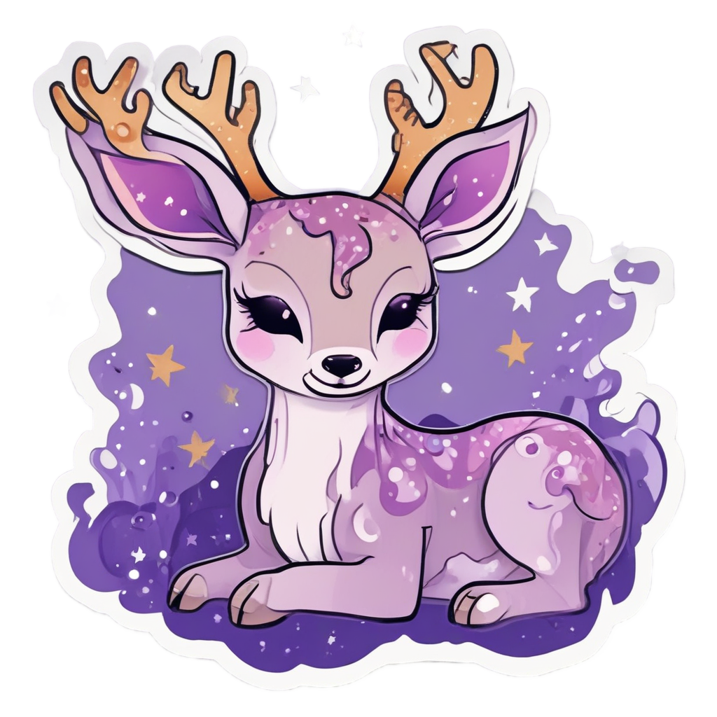 Camo Buck Stargazing Dreamily — camo stickers