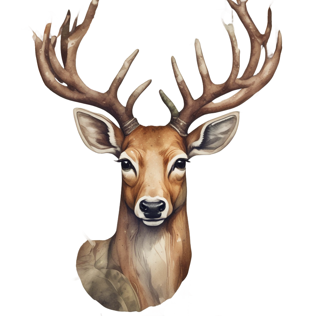 Camo Buck with Acorn — camo stickers