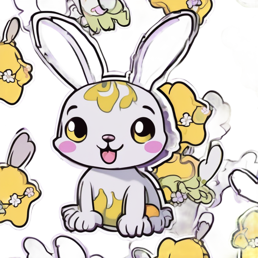 Camo Bunny Hop — camo stickers