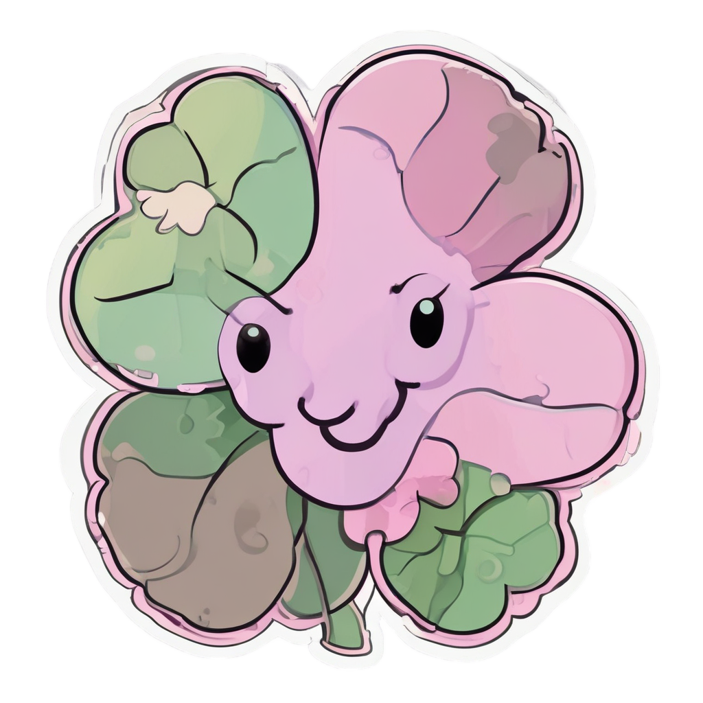 Camo Clover Charm — camo stickers