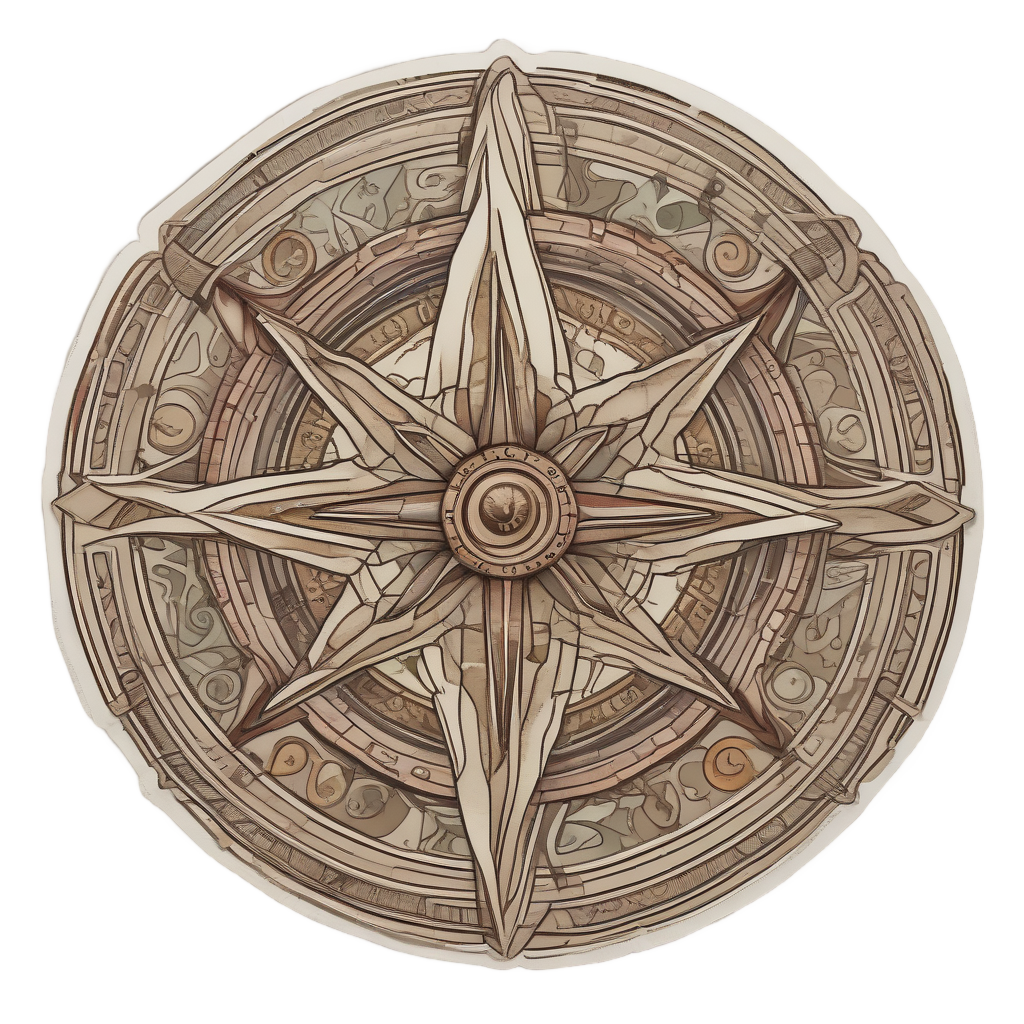 Camo Compass Guide — camo stickers