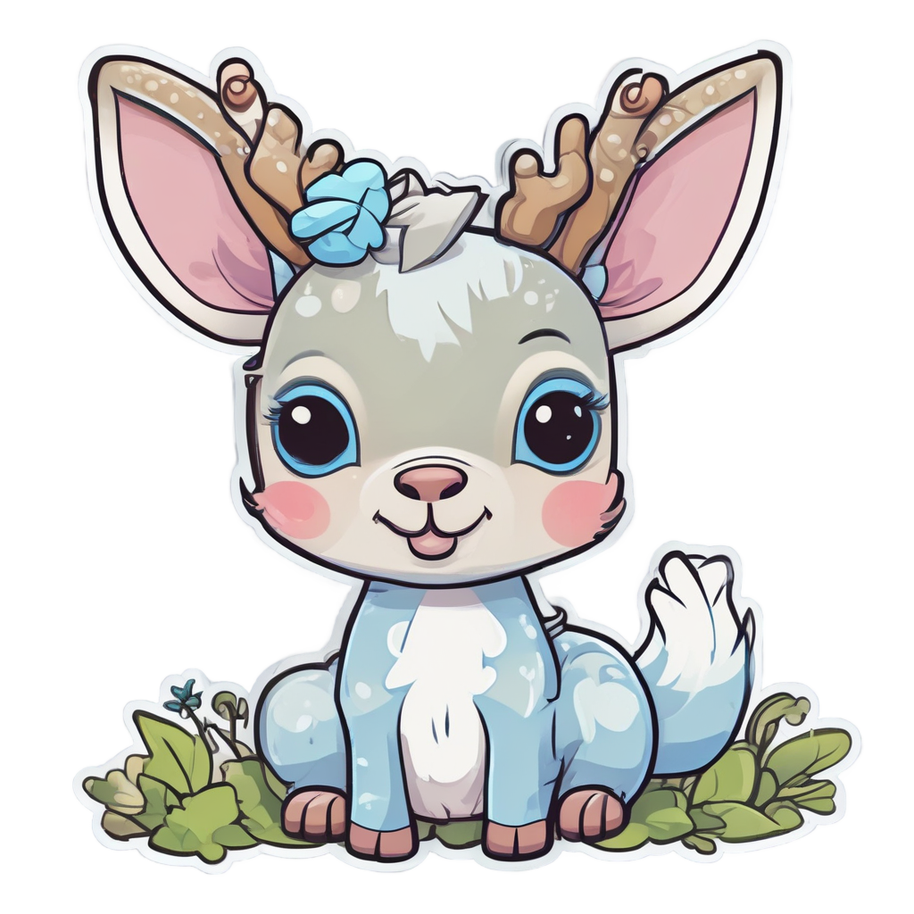 Camo Cupid Deer — camo stickers