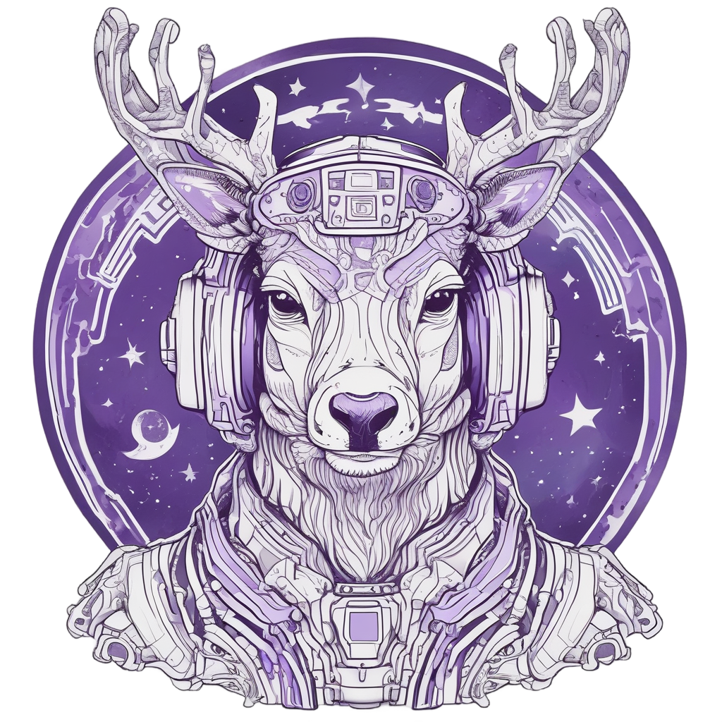 Camo Deer Astronaut — camo stickers