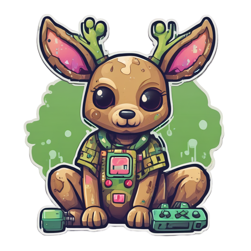 Camo Deer Gamer — camo stickers