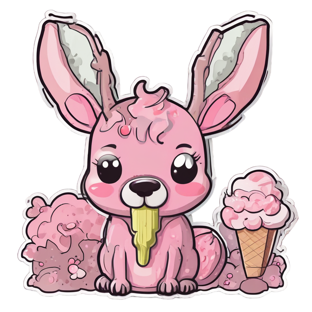 Camo Deer Ice Cream — camo stickers