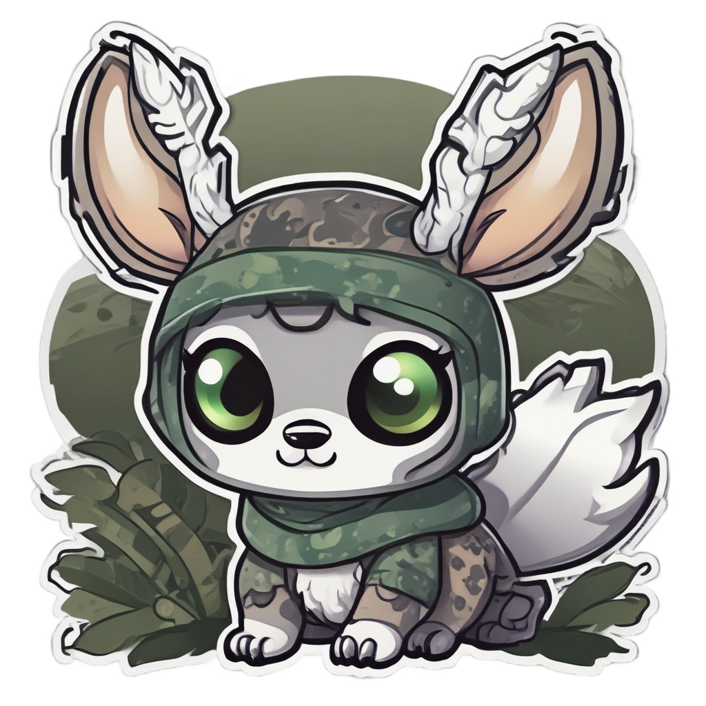 Camo Deer Ninja Stealth — camo stickers