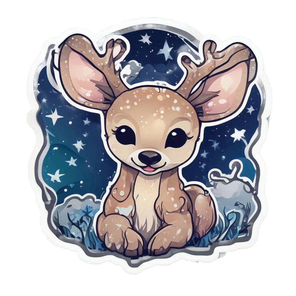 Camo Deer Star Gazing — camo stickers
