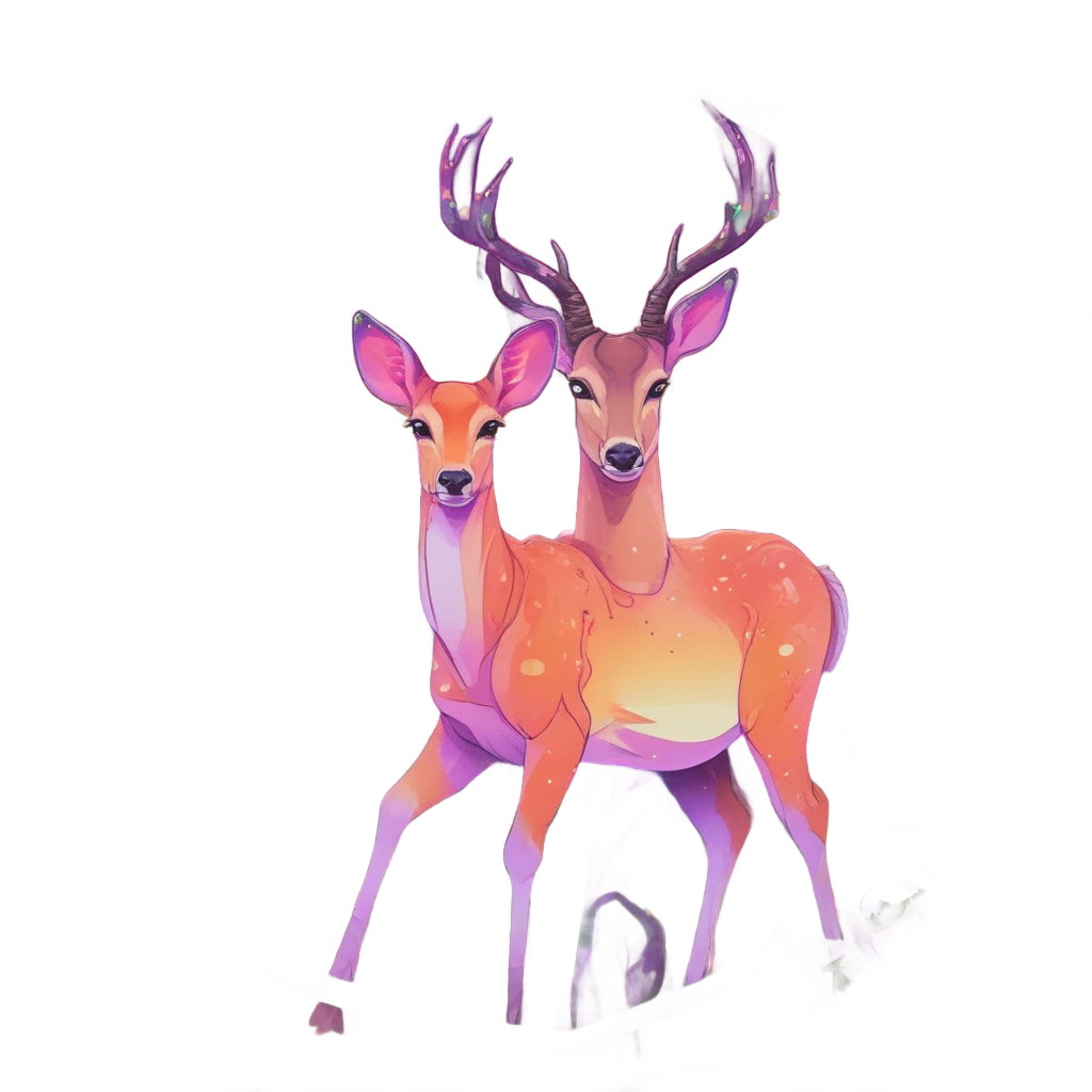 Camo Deer Sunset — camo stickers