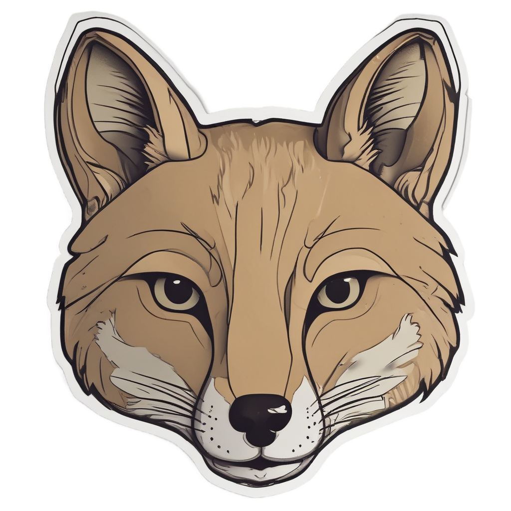 Camo Fox Tracker — animals & pets stickers