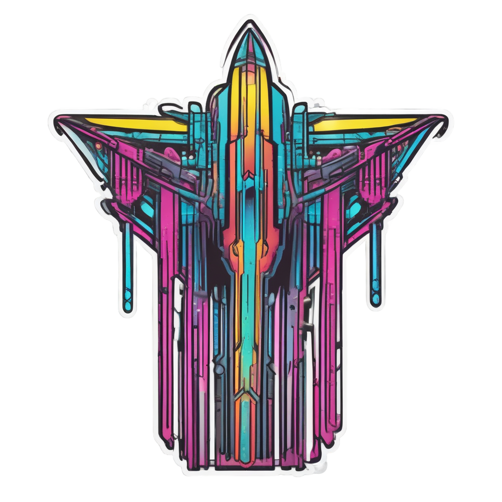 Candelabra as Neon Spires — victorian gothic stickers