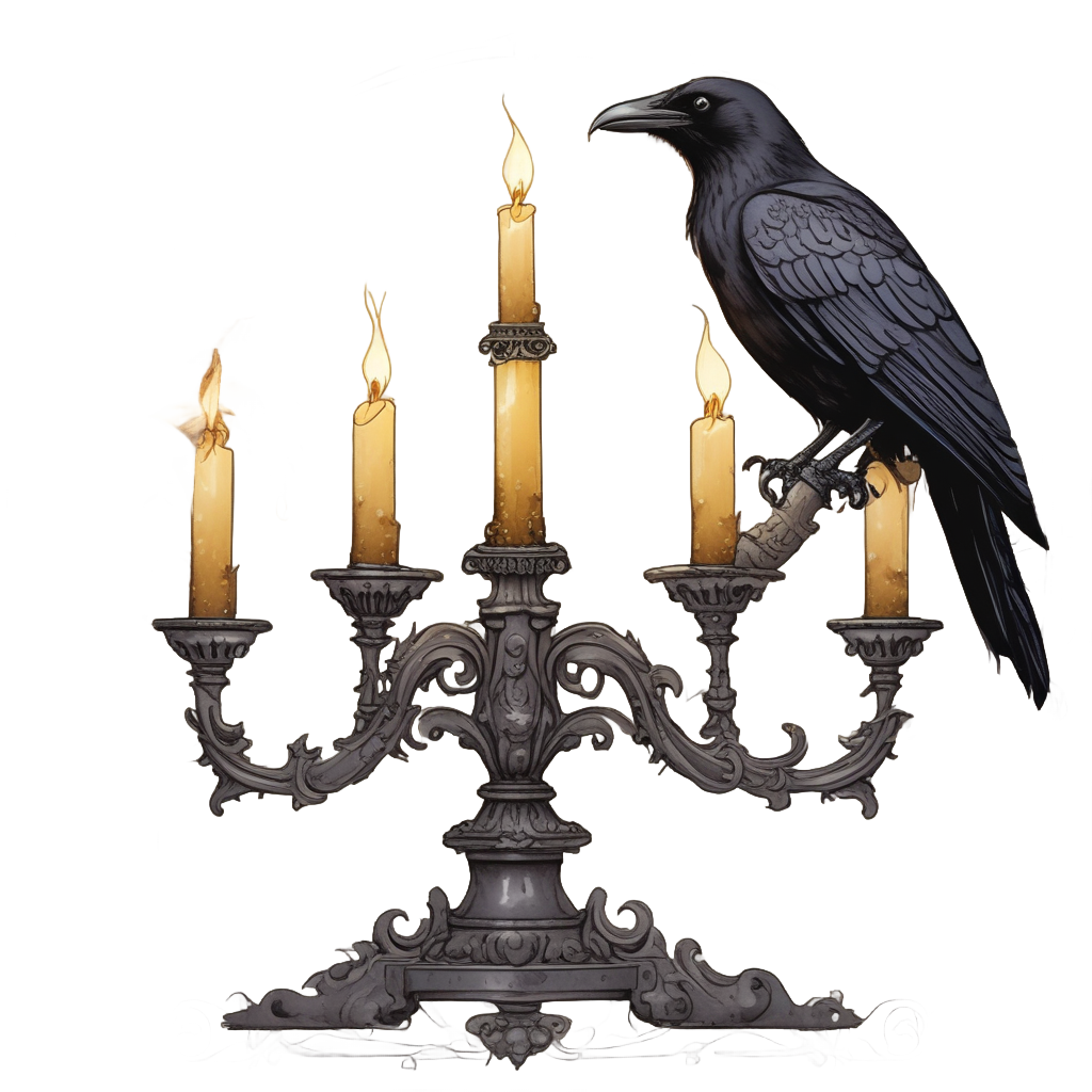 Candelabra Glow — victorian gothic stickers