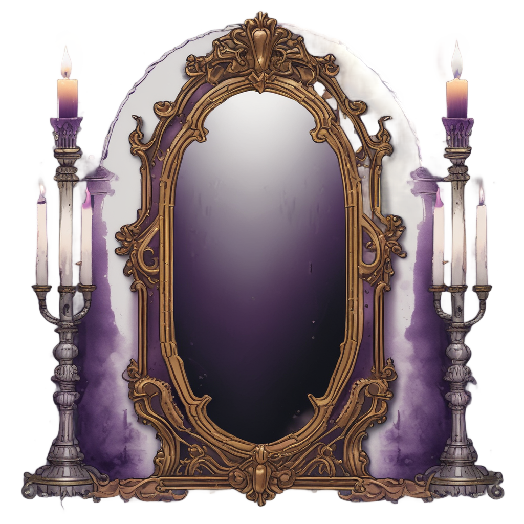 Candelabra Mirror Scene — victorian gothic stickers