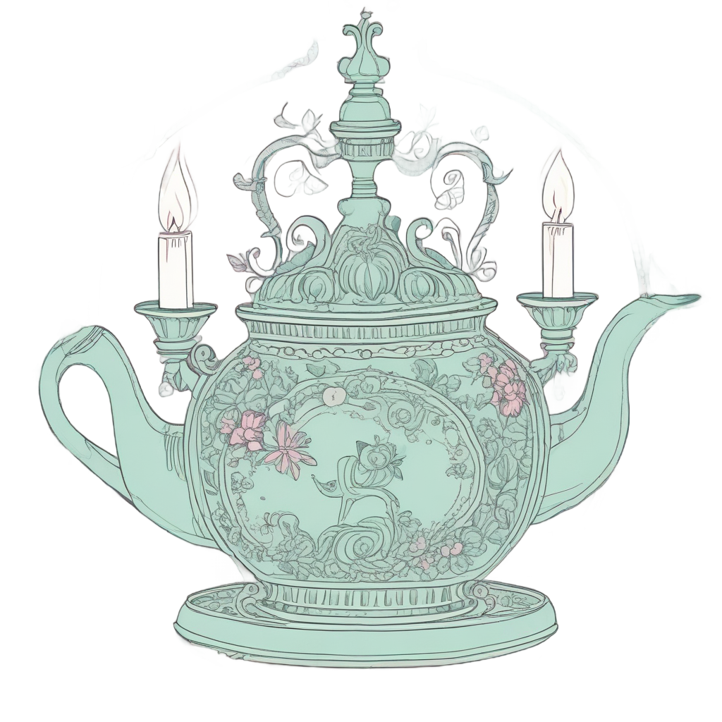 Candelabra Tea Party — victorian gothic stickers