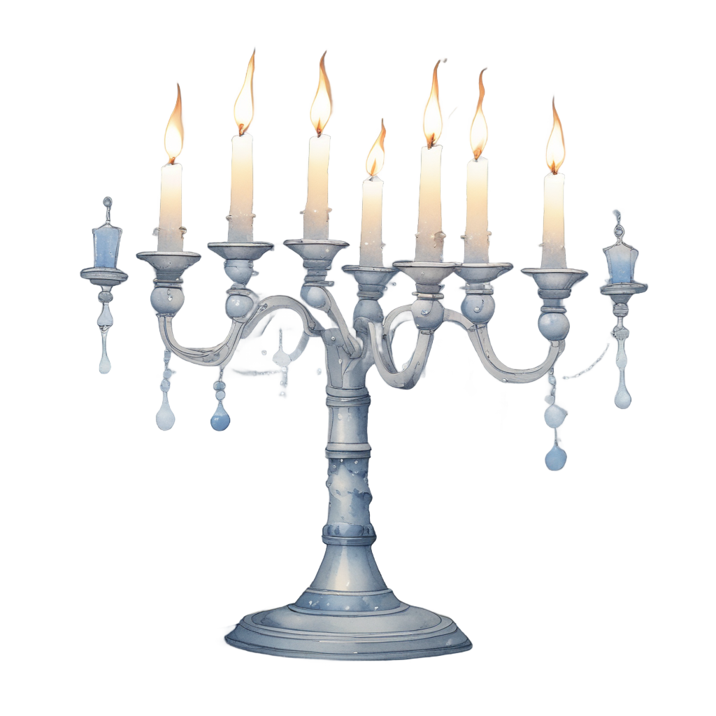 Candelabra with Rain Drops — victorian gothic stickers