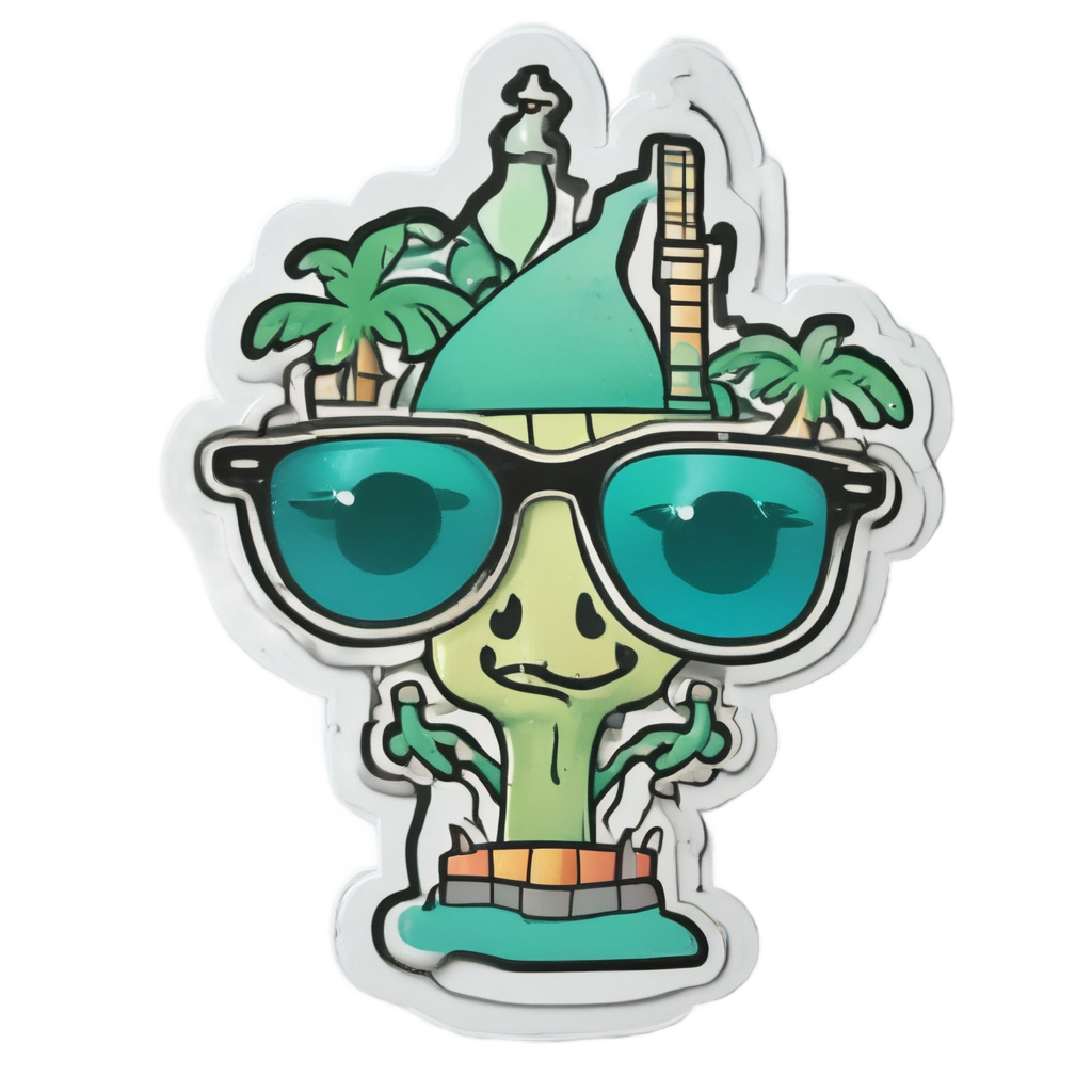 Candelabra With Sunglasses — victorian gothic stickers