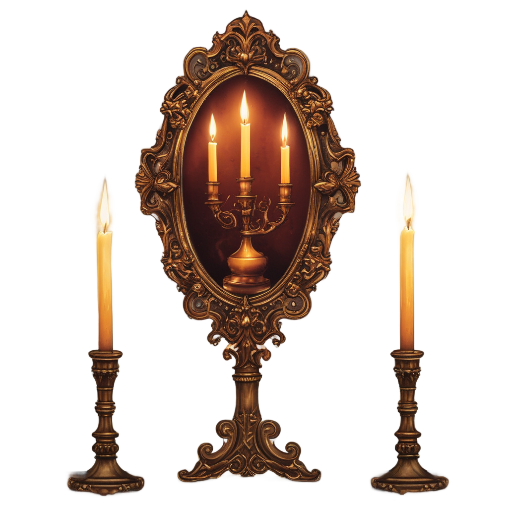 Candlelit Gothic Mirror — victorian gothic stickers