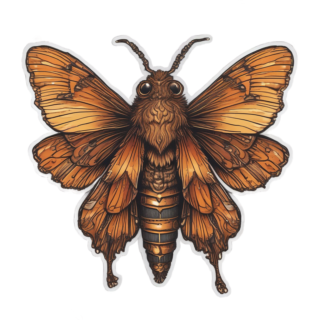 Candlelit Moth Shadow Play — moths & ravens stickers