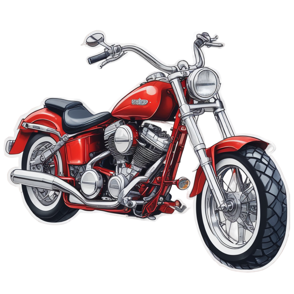 Candy Apple Red — motorcycles stickers