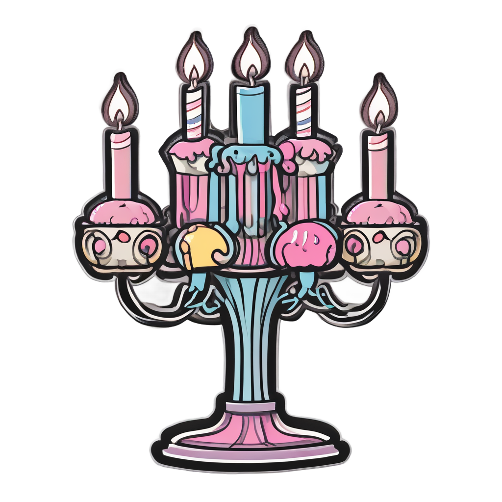 Candy Candelabra Sweet Treat — victorian gothic stickers