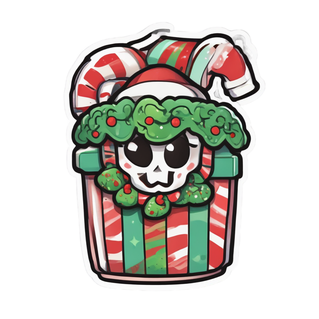 Candy Cane Cutie — slasher vibe stickers