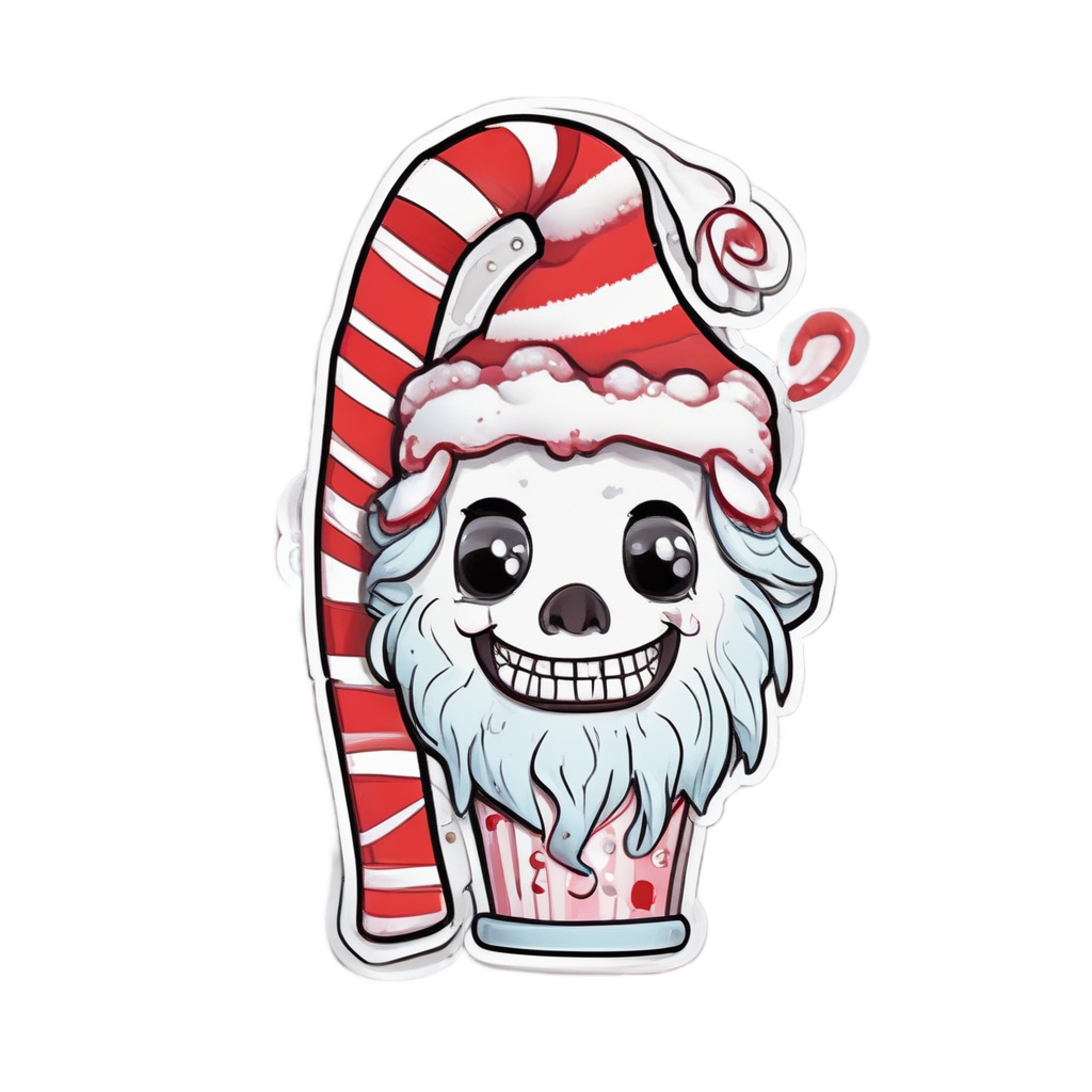 Candy Cane Cutter — slasher vibe stickers