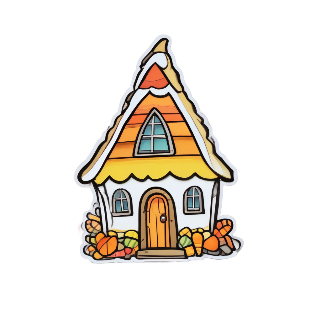 Candy Corn Cabin — slasher vibe stickers
