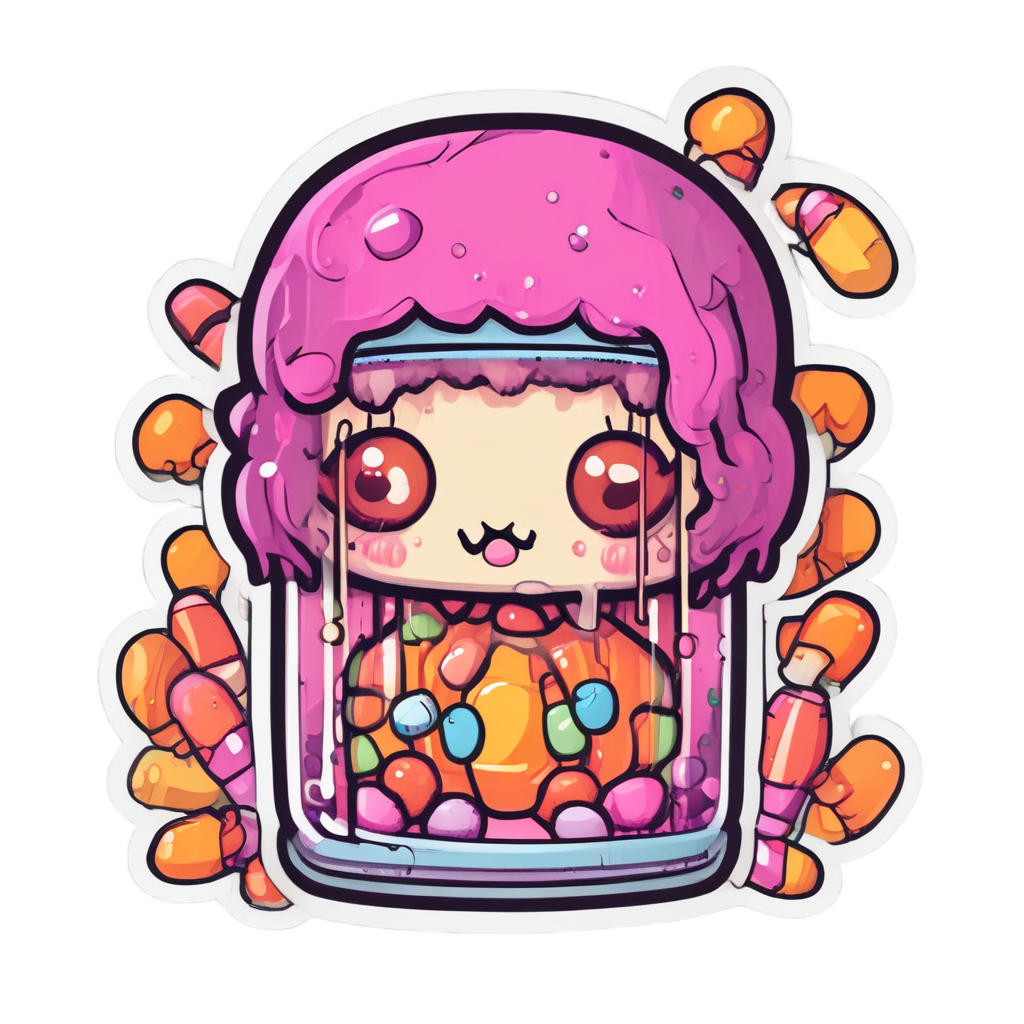 Candy Corn Tears — slasher vibe stickers