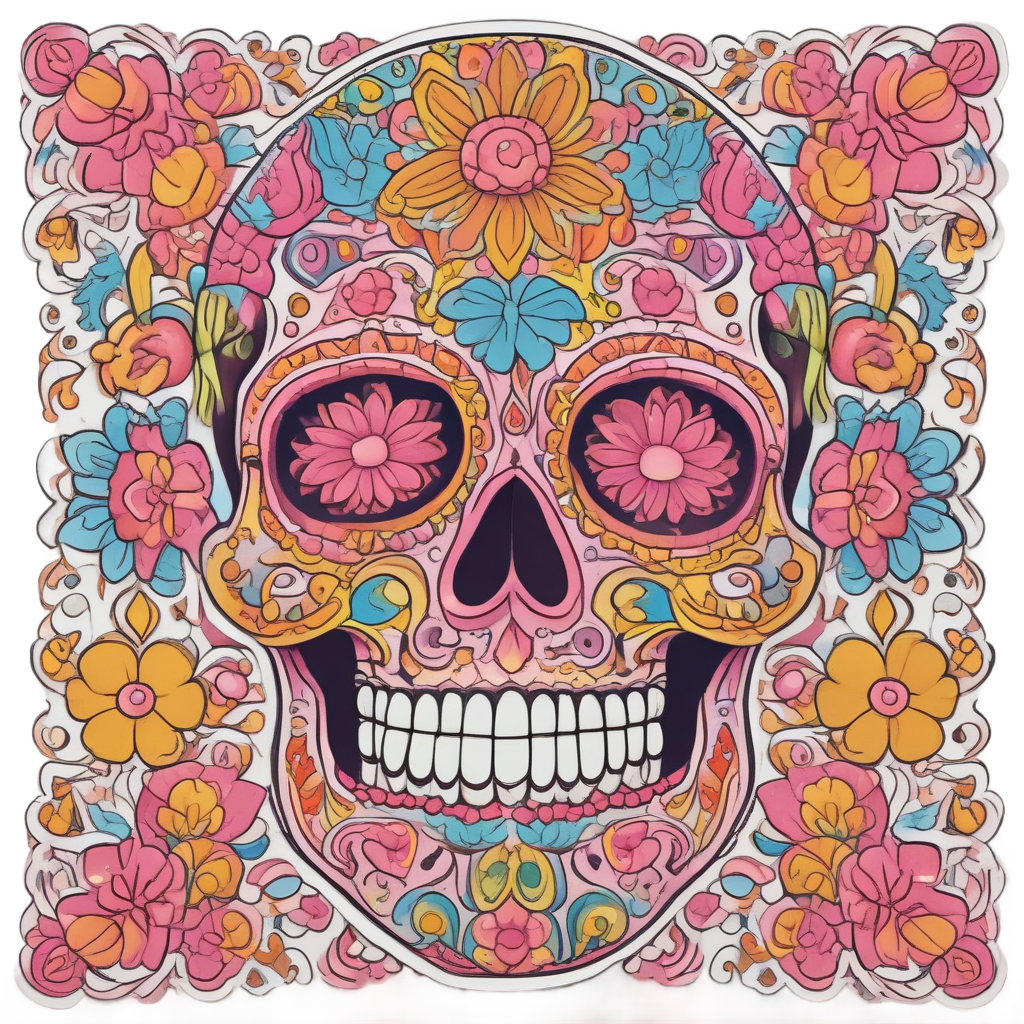 Candy Skull Sweet — skull & crossbones stickers
