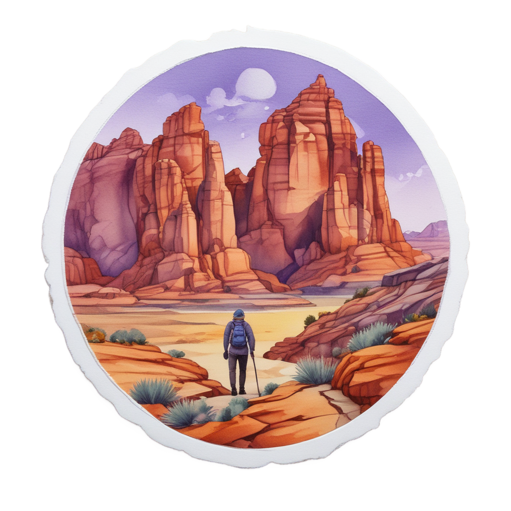 Canyon Rim Trek — open road stickers