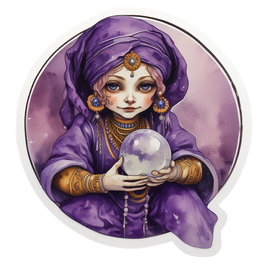 Carnival Fortune Teller Doll — slasher vibe stickers