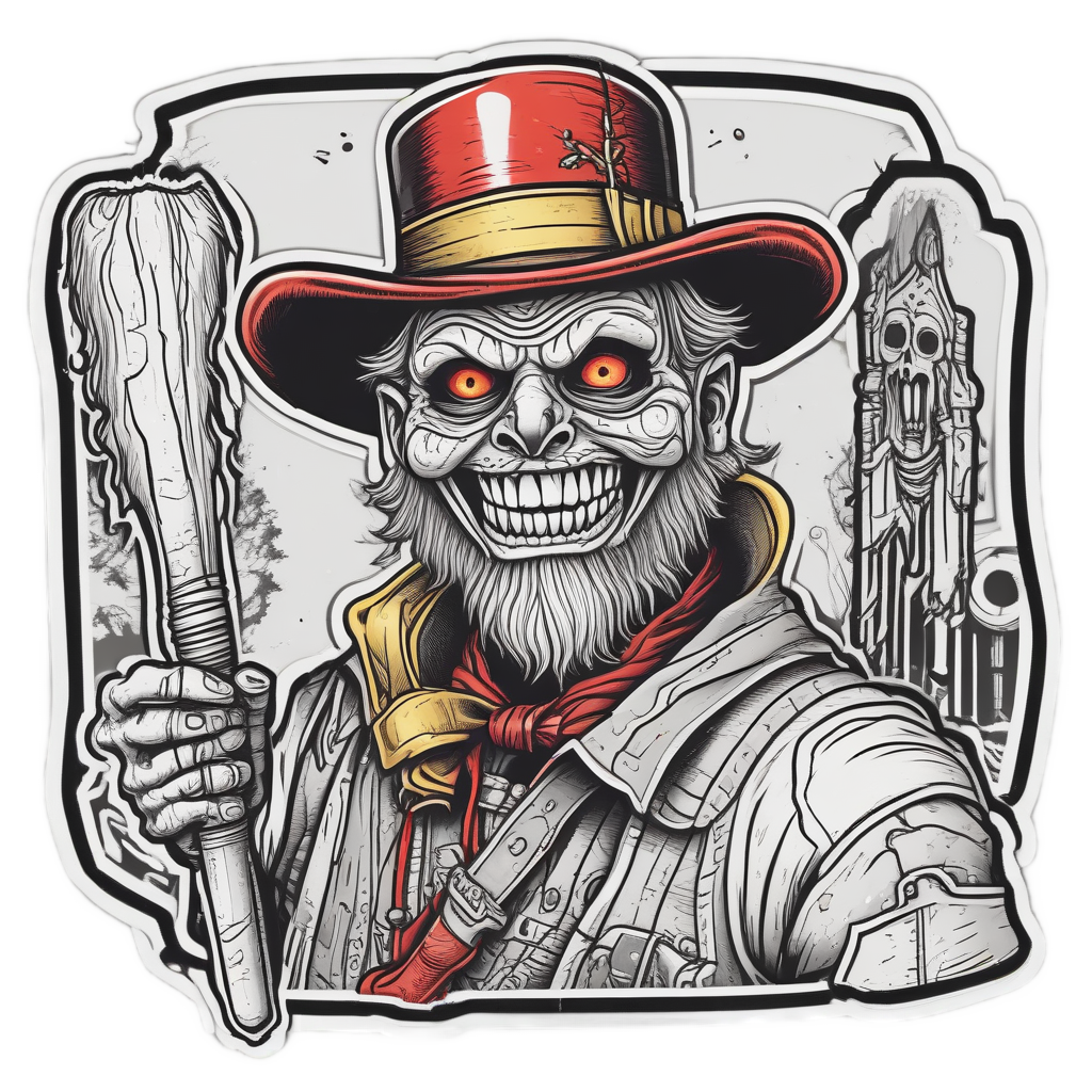Carnival Hammer Smasher — slasher vibe stickers
