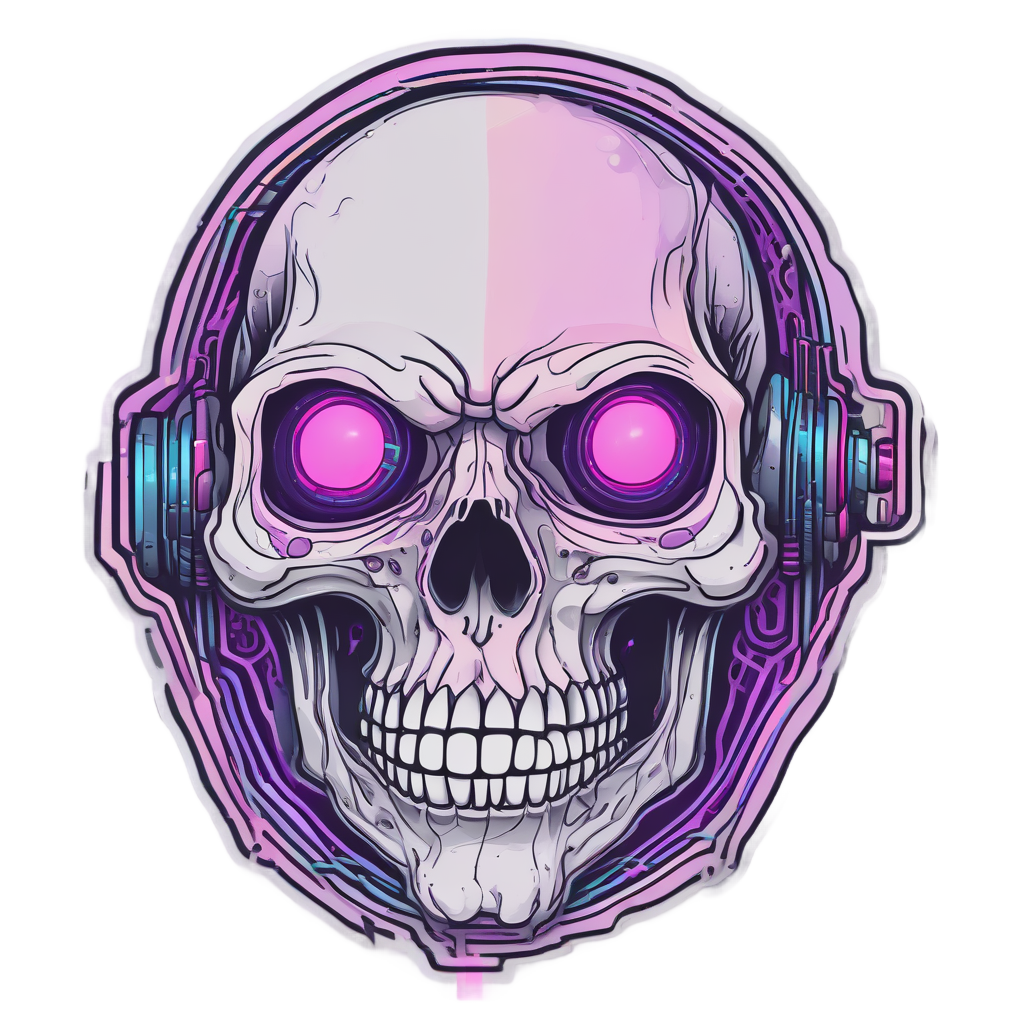 Cassiopeia Skull Arcade — gamer stickers