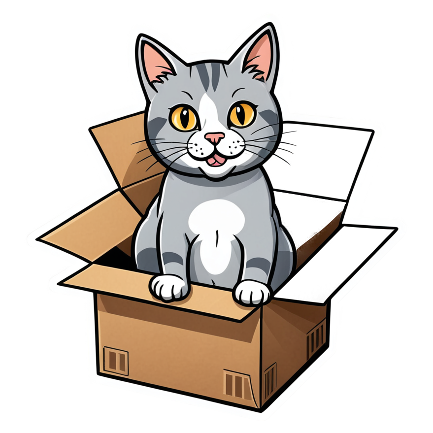 Box Cat — cat stickers