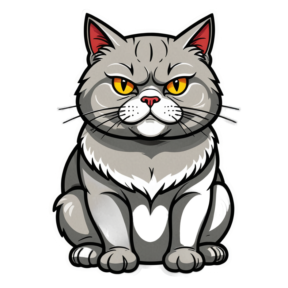 Grumpy Cat (tattoo) — cat stickers