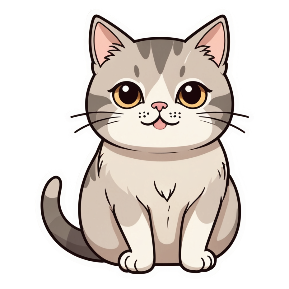 Loaf Cat (kawaii) — cat stickers