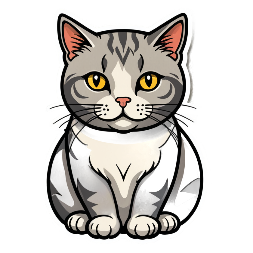 Loaf Cat (tattoo) — cat stickers
