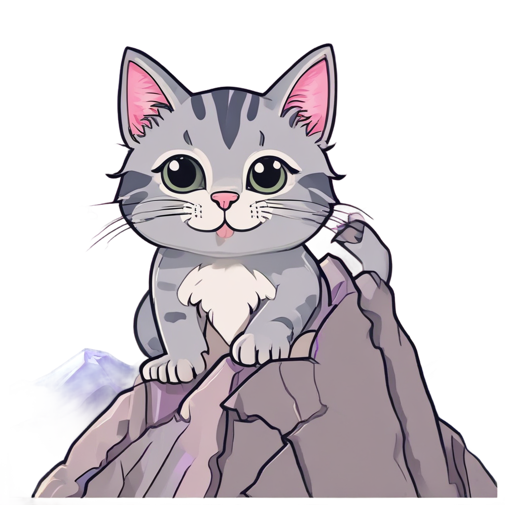 Cat Peeking Over Peak — outdoorsman stickers