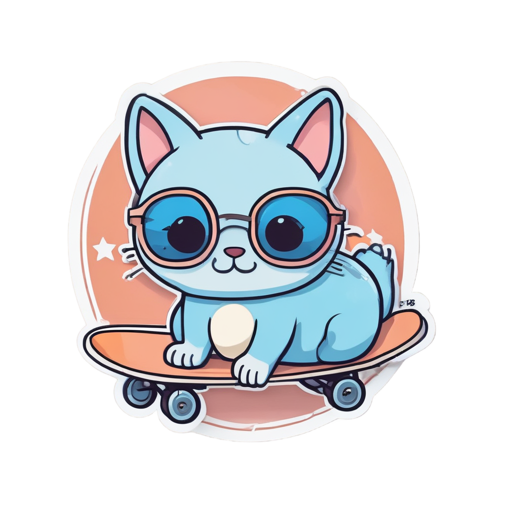 Cat Sidekick Banner — open road stickers