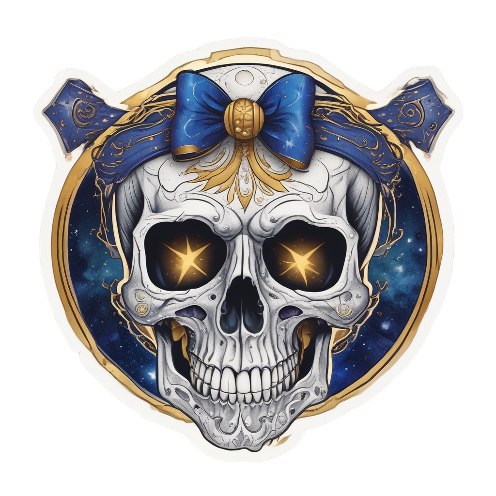 Celestial Bow Star Skull — celestial stickers